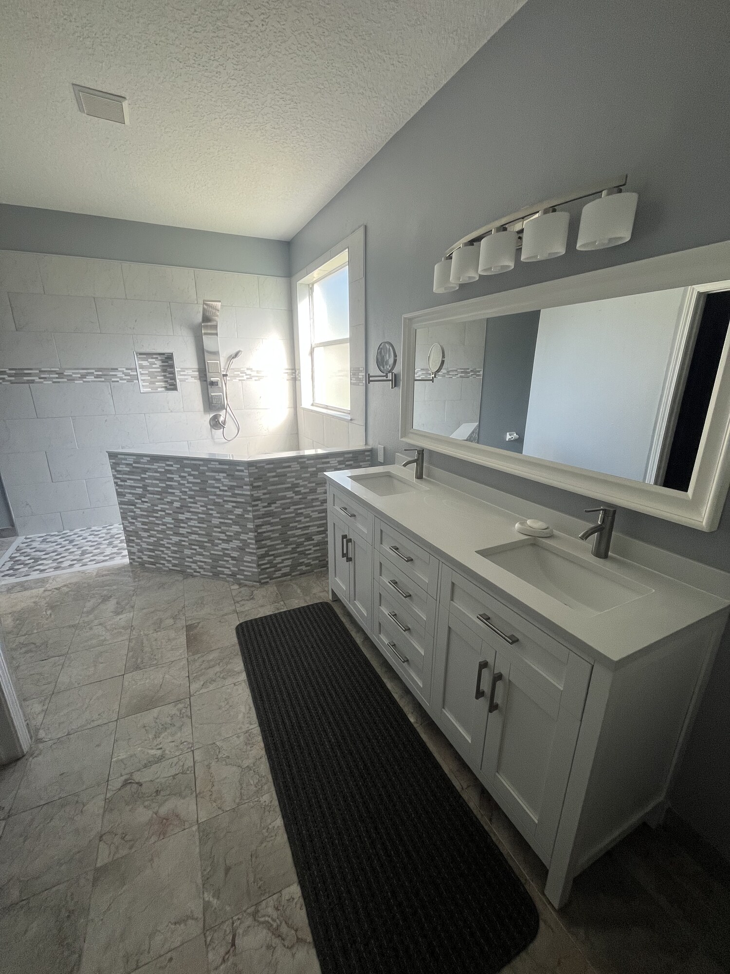 Custom Tiled Walk-In Shower